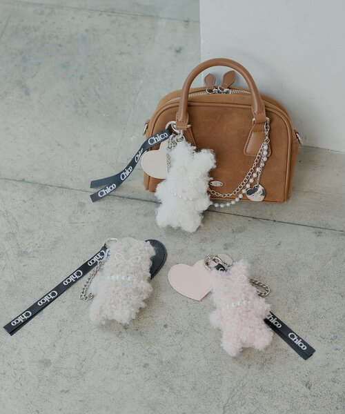 Chico(チコ)の「ファーアニマルモチーフチャーム(ベルト・レディース・ピンク/グレー/アイボリー・FREE)」の6枚目の写真