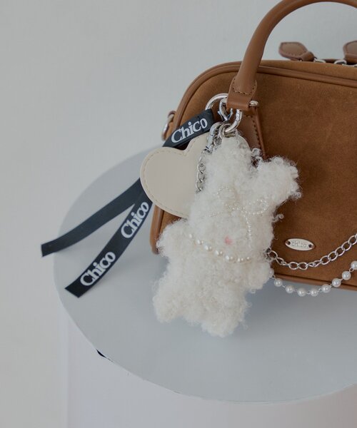 Chico(チコ)の「ファーアニマルモチーフチャーム(ベルト・レディース・ピンク/グレー/アイボリー・FREE)」の7枚目の写真