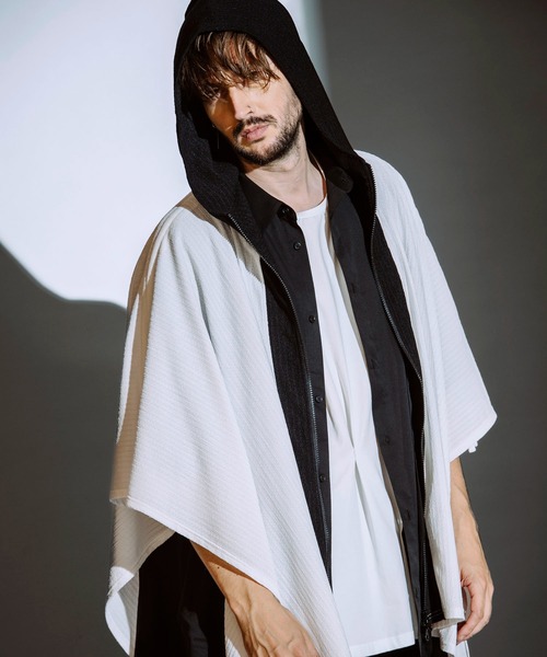 NO ID.（ノーアイディ）の「【NO ID.】Random Tuck Big Pullover / ランダム タック ビッグ プルオーバー（Tシャツ/カットソー・メンズ・ホワイト/ブラック・ONE SIZE）」の11枚目の写真
