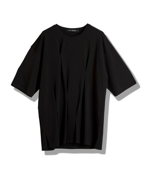 NO ID.（ノーアイディ）の「【NO ID.】Random Tuck Big Pullover / ランダム タック ビッグ プルオーバー（Tシャツ/カットソー・メンズ・ホワイト/ブラック・ONE SIZE）」の21枚目の写真
