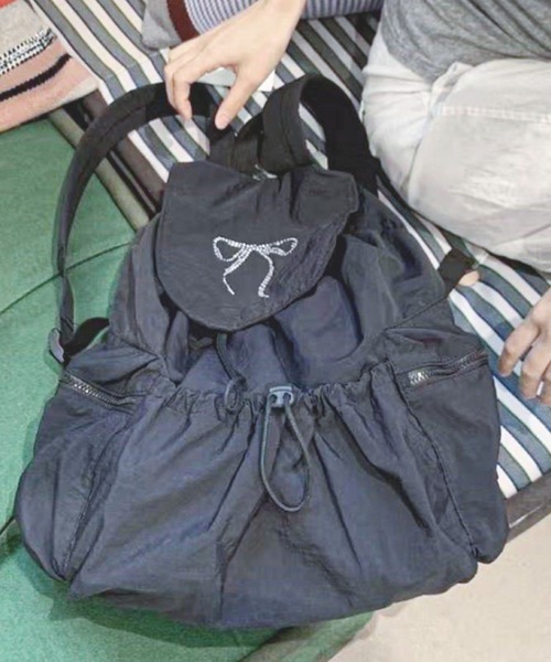 frunco（フランコ）の「リボンリュック（バックパック/リュック・レディース・ブラック・FREE）」の14枚目の写真