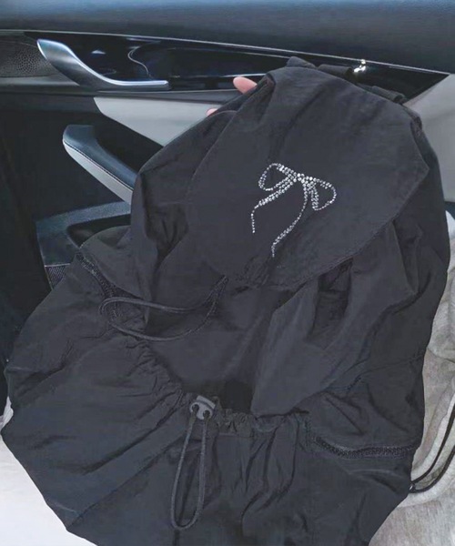 frunco（フランコ）の「リボンリュック（バックパック/リュック・レディース・ブラック・FREE）」の15枚目の写真