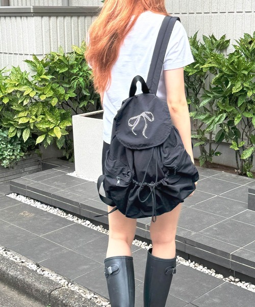 frunco（フランコ）の「リボンリュック（バックパック/リュック・レディース・ブラック・FREE）」の16枚目の写真