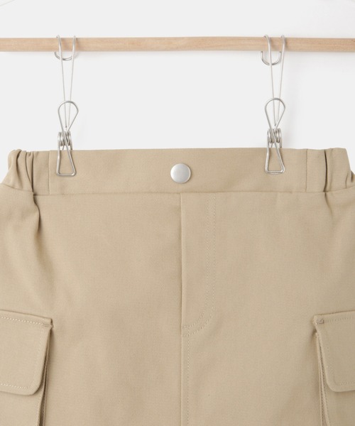 ROPE' PICNIC（ロペピクニック）の「【KIDS/キッズ】インパンツ付きストレッチカーゴミニスカート（スカート・キッズ・ベージュ/ブラック・S/L/M）」の13枚目の写真