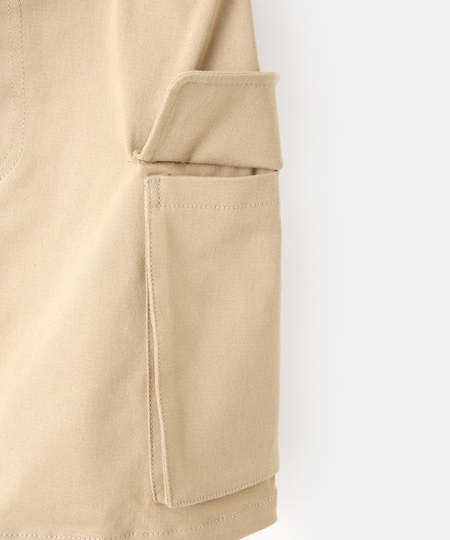 ROPE' PICNIC（ロペピクニック）の「【KIDS/キッズ】インパンツ付きストレッチカーゴミニスカート（スカート・キッズ・ベージュ/ブラック・S/L/M）」の15枚目の写真