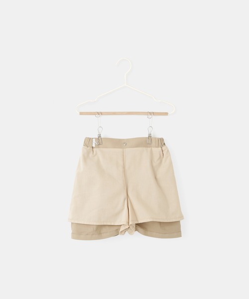 ROPE' PICNIC（ロペピクニック）の「【KIDS/キッズ】インパンツ付きストレッチカーゴミニスカート（スカート・キッズ・ベージュ/ブラック・S/L/M）」の17枚目の写真