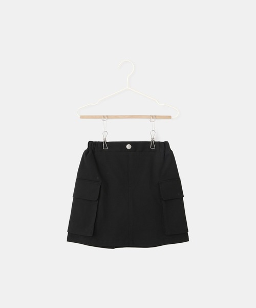 ROPE' PICNIC（ロペピクニック）の「【KIDS/キッズ】インパンツ付きストレッチカーゴミニスカート（スカート・キッズ・ベージュ/ブラック・S/L/M）」の20枚目の写真