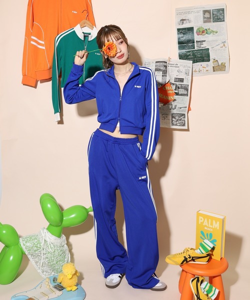 NERDY(ノルディ)の「ニューヨークトラックパンツ(スウェットパンツ・レディース・ホワイト/ピンク/ブルー/ブラック・SS/M/L/S)」の18枚目の写真