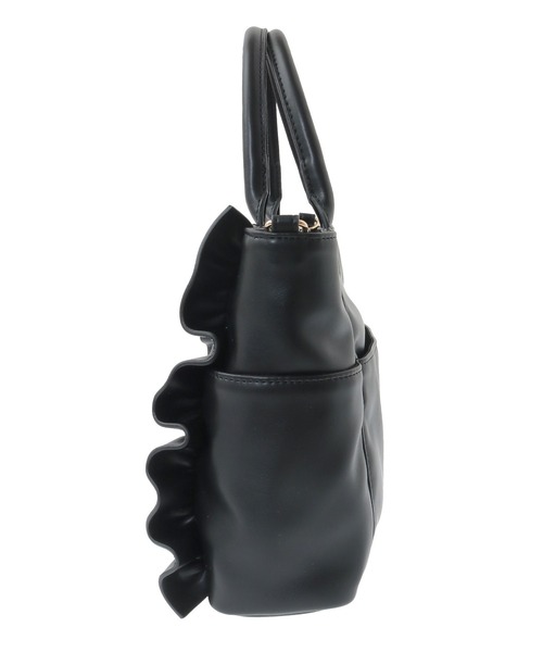 Maison de FLEUR（メゾンドフルール）の「チャーム付きリボンキルティング2Wayトート（トートバッグ・レディース・ブラック/ライトピンク・FREE）」の9枚目の写真