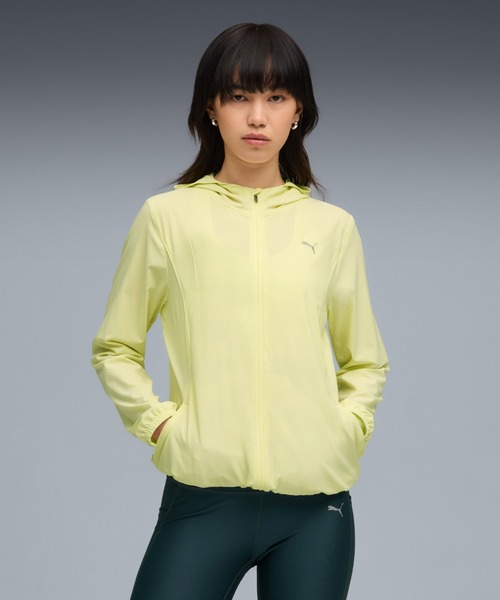PUMA(プーマ)の「PUMA プーマ ウィメンズ ランニング ラン ヴェロシティ ウーブン ジャケッ(ブルゾン・レディース・イエロー・LARGE/MEDIUM/SMALL/X-LARGE)」の1枚目の写真