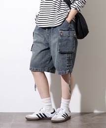 .works デニムカーゴハーフパンツ
