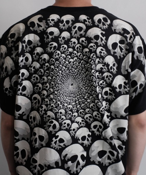 2AM(ツーエイエム)の「LIQUID BLUE リキッドブルー / "skull"TEE スカルグラデーション(Tシャツ/カットソー・メンズ・ブラック・LARGE/X-LARGE/MEDIUM)」の7枚目の写真