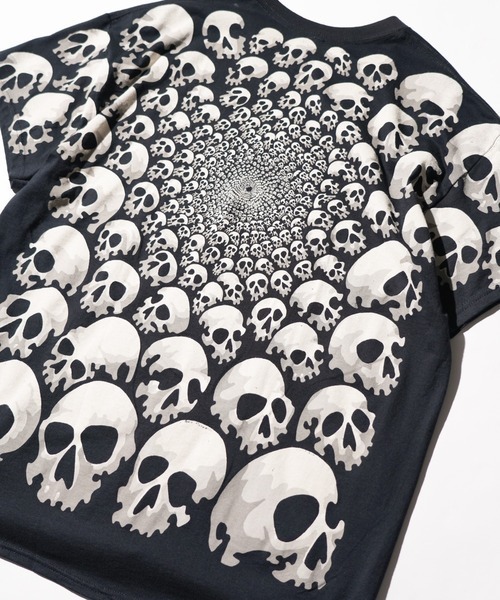 2AM(ツーエイエム)の「LIQUID BLUE リキッドブルー / "skull"TEE スカルグラデーション(Tシャツ/カットソー・メンズ・ブラック・LARGE/X-LARGE/MEDIUM)」の10枚目の写真
