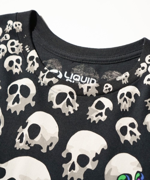 2AM(ツーエイエム)の「LIQUID BLUE リキッドブルー / "skull"TEE スカルグラデーション(Tシャツ/カットソー・メンズ・ブラック・LARGE/X-LARGE/MEDIUM)」の14枚目の写真