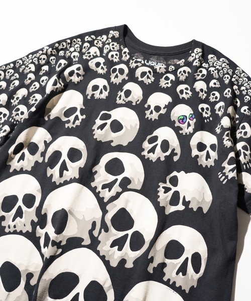 2AM(ツーエイエム)の「LIQUID BLUE リキッドブルー / "skull"TEE スカルグラデーション(Tシャツ/カットソー・メンズ・ブラック・LARGE/X-LARGE/MEDIUM)」の9枚目の写真