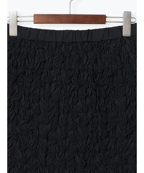 Te chichi（テチチ）の「エンブロイダリーシャーリングスカート（スカート・レディース・ブラック/オフホワイト・F）」の19枚目の写真