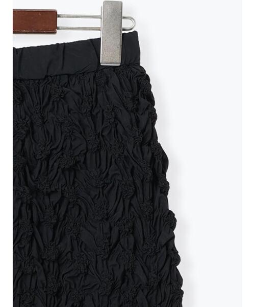 Te chichi（テチチ）の「エンブロイダリーシャーリングスカート（スカート・レディース・ブラック/オフホワイト・F）」の20枚目の写真