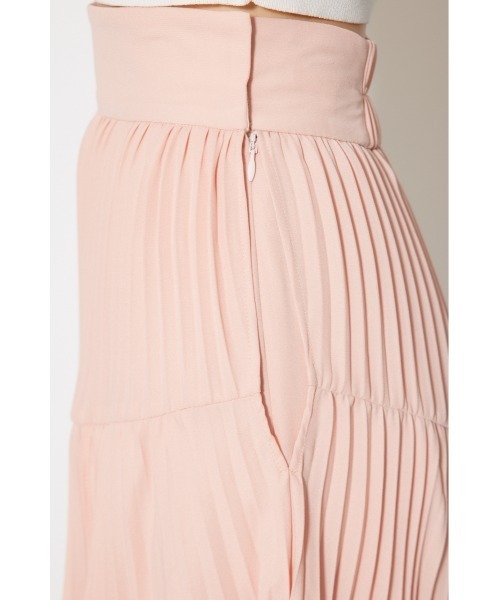 プリーツティアードマキシスカート 夏服 秋服（スカート）｜rienda