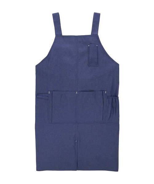 NAIGAI(ナイガイ)の「HOUSE WEAR STUDIO T/Cデニム H型 後ボタン ワークエプロン 70372053(エプロン・メンズ・ブルー/ワインレッド/カーキ・FREE)」の1枚目の写真