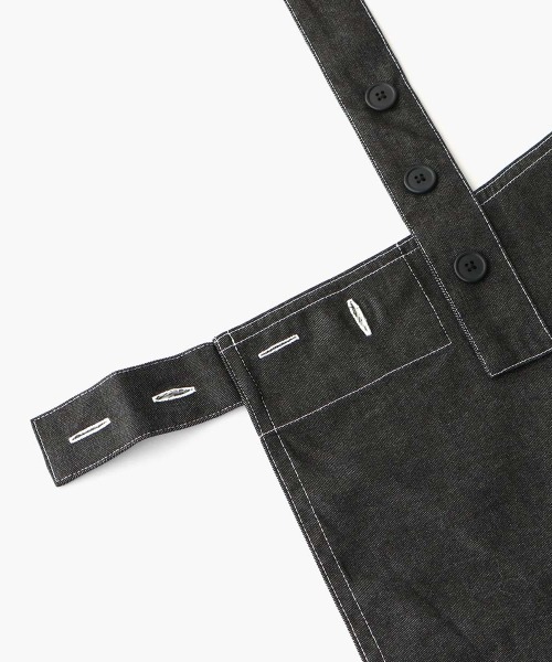 NAIGAI(ナイガイ)の「HOUSE WEAR STUDIO T/Cデニム H型 後ボタン ワークエプロン 70372053(エプロン・メンズ・ブルー/ワインレッド/カーキ・FREE)」の10枚目の写真