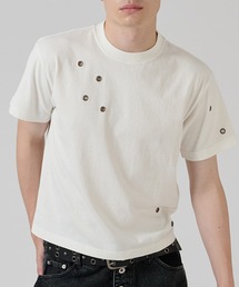 EYELET DESIGN CROPPED TEE/ハトメデザインクロップドTEE