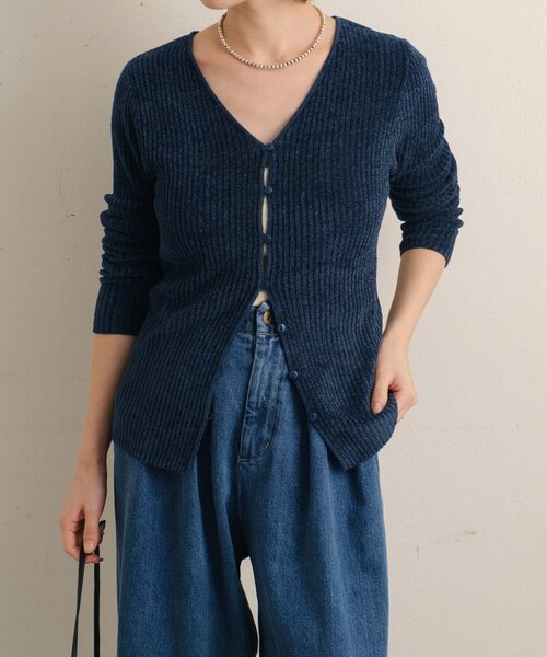 Omekashi（オメカシ）の「ベロアモール2WAYカーディガン（カーディガン/ボレロ・レディース・ベージュ/ブラック/ライトグレー/ネイビー/ベージュ系その他2・FREE）」の20枚目の写真