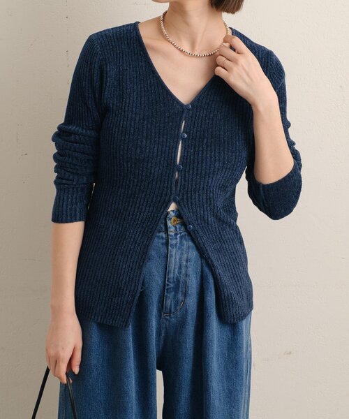 Omekashi（オメカシ）の「ベロアモール2WAYカーディガン（カーディガン/ボレロ・レディース・ベージュ/ブラック/ライトグレー/ネイビー/ベージュ系その他2・FREE）」の21枚目の写真