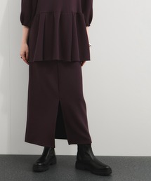 【美品】sacai/サカイ ベルト付きプリーツスカート ボルドー フレア ボルドー」に該当するスカートファッション通販 - ZOZOTOWN