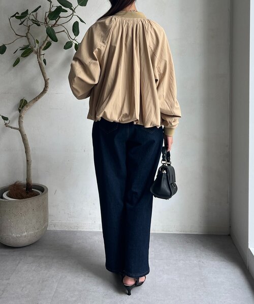 Chez toi（シェトワ）の「バルーンブルゾン（ブルゾン・レディース・ベージュ/ブラック/グレイッシュベージュ・FREE）」の12枚目の写真