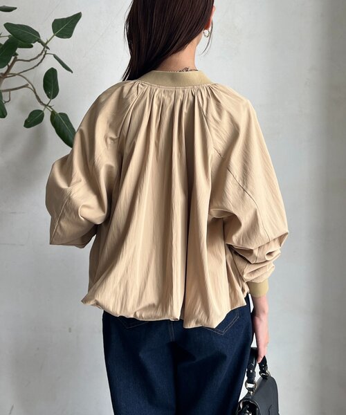 Chez toi（シェトワ）の「バルーンブルゾン（ブルゾン・レディース・ベージュ/ブラック/グレイッシュベージュ・FREE）」の16枚目の写真