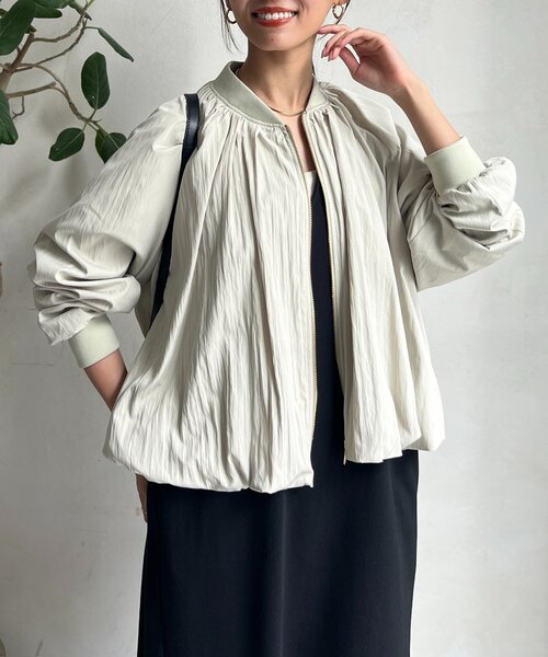 Chez toi（シェトワ）の「バルーンブルゾン（ブルゾン・レディース・ベージュ/ブラック/グレイッシュベージュ・FREE）」の17枚目の写真