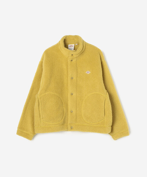 DANTON(ダントン)の「DANTON | ダブルフェイスボア スタンドカラージャケット WOMEN(ブルゾン・レディース・ブラック/ベージュ/マスタード・S)」の3枚目の写真