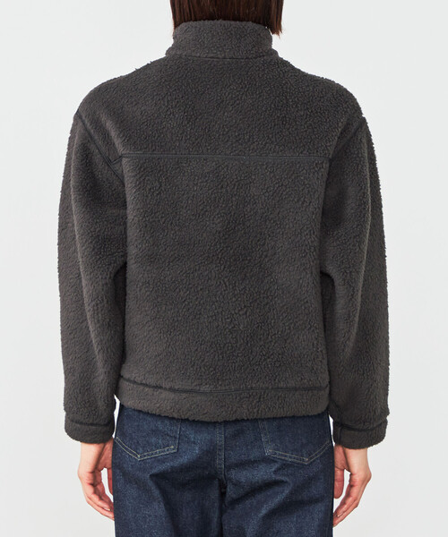 DANTON | ダブルフェイスボア スタンドカラージャケット WOMEN