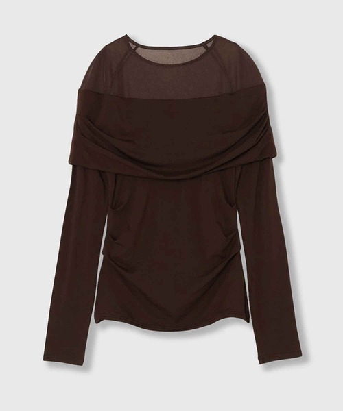 THINGS THAT MATTER（シングス ザット マター）の「NEW PRETENSE OFF-SHOULDER TOPS / ニュープリテンスオフショルダートップス（その他トップス・レディース・ブラック/チャコールグレー/ブラウン・FREE）」の10枚目の写真