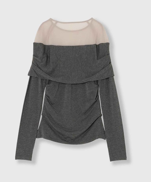 THINGS THAT MATTER（シングス ザット マター）の「NEW PRETENSE OFF-SHOULDER TOPS / ニュープリテンスオフショルダートップス（その他トップス・レディース・ブラック/チャコールグレー/ブラウン・FREE）」の12枚目の写真