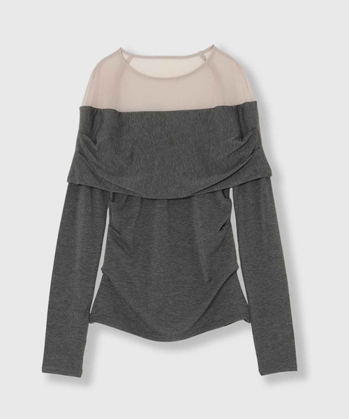 THINGS THAT MATTER（シングス ザット マター）の「NEW PRETENSE OFF-SHOULDER TOPS / ニュープリテンスオフショルダートップス（その他トップス・レディース・ブラック/チャコールグレー/ブラウン・FREE）」の17枚目の写真