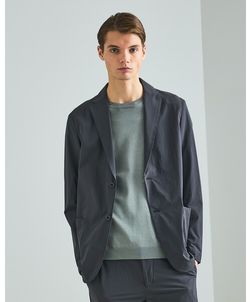 DESIGNWORKS（デザインワークス）の「【PERTEX(R) EQUILIBRIUM】2B テック ジャケット / 透湿性 / 撥水性 / セットアップ対応（テーラードジャケット・メンズ・チャコールグレー/ネイビー・44/50/46/48/52）」の2枚目の写真