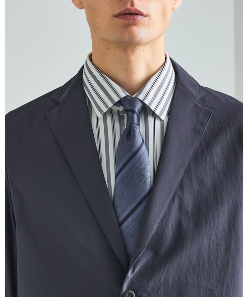 DESIGNWORKS（デザインワークス）の「【PERTEX(R) EQUILIBRIUM】2B テック ジャケット / 透湿性 / 撥水性 / セットアップ対応（テーラードジャケット・メンズ・チャコールグレー/ネイビー・44/50/46/48/52）」の6枚目の写真