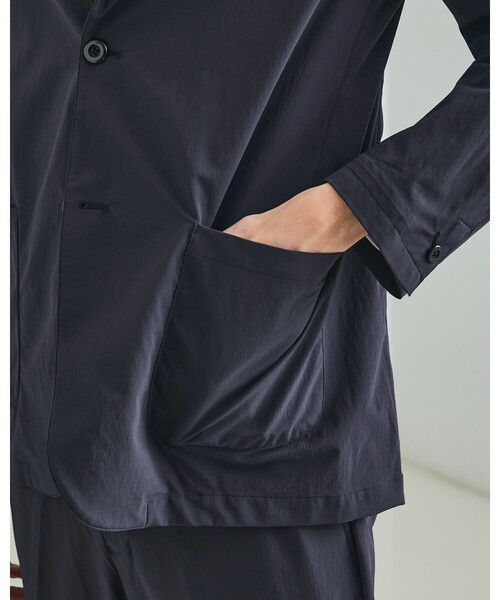 DESIGNWORKS（デザインワークス）の「【PERTEX(R) EQUILIBRIUM】2B テック ジャケット / 透湿性 / 撥水性 / セットアップ対応（テーラードジャケット・メンズ・チャコールグレー/ネイビー・44/50/46/48/52）」の9枚目の写真