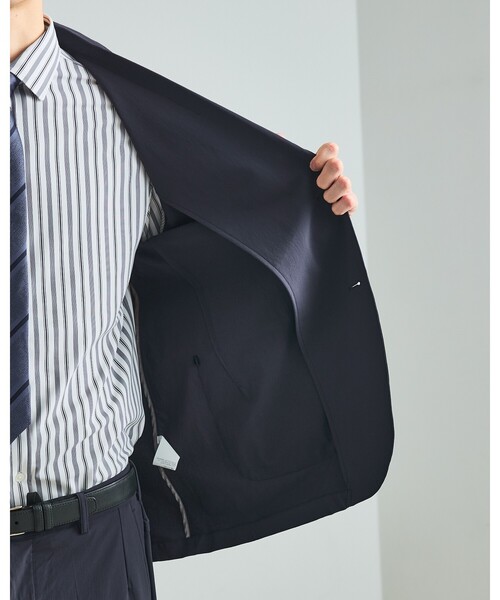 DESIGNWORKS（デザインワークス）の「【PERTEX(R) EQUILIBRIUM】2B テック ジャケット / 透湿性 / 撥水性 / セットアップ対応（テーラードジャケット・メンズ・チャコールグレー/ネイビー・44/50/46/48/52）」の11枚目の写真