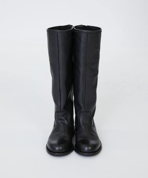 LOISIR ロワズィール 黒 エンジニア風ブーツ バックル付き エンジニア風ロングブーツ（ブーツ）｜LOISIR（ロワズィール）の