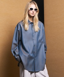 UNISEX》【Italian Dead Stock Fabric】Prime-Over 2way Zip Shirts