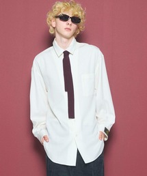 《UNISEX》4 Colors Chambray Washable Wool Prime-Over Regular Collar Shirt Coat/4色シャンブレーウールプライムオーバーレギュラーカラーシャツコート【MAISON SPECIAL/メゾンスペシャル】
