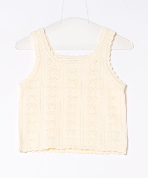 flower(フラワー)の「リボンアンサンブルニット(ニット/セーター・レディース・ライトブルー/アイボリー/グレー・FREE)」の5枚目の写真