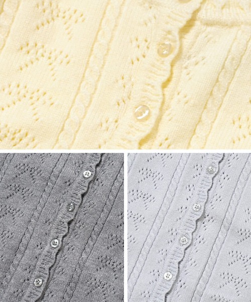 flower(フラワー)の「リボンアンサンブルニット(ニット/セーター・レディース・ライトブルー/アイボリー/グレー・FREE)」の20枚目の写真
