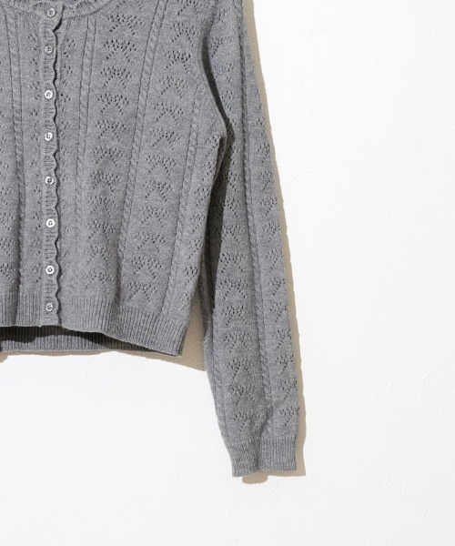 flower(フラワー)の「リボンアンサンブルニット(ニット/セーター・レディース・ライトブルー/アイボリー/グレー・FREE)」の22枚目の写真