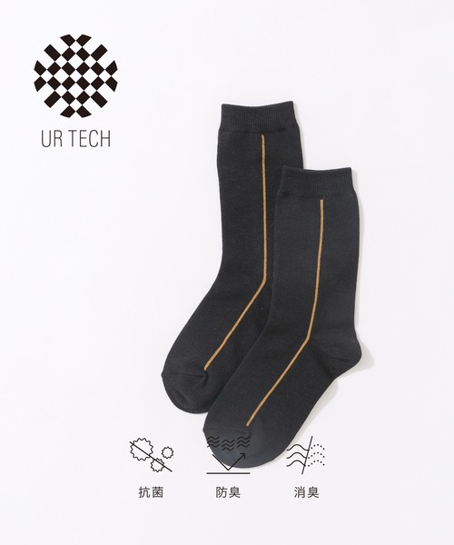URBAN RESEARCH（アーバンリサーチ）の「URTECHサイドラインソックス（ソックス/靴下・レディース・オフホワイト/グレー/ブラック系その他・22/24）」の2枚目の写真