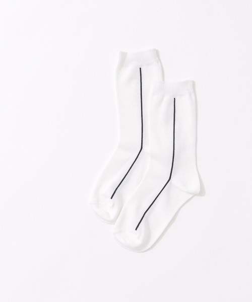 URBAN RESEARCH（アーバンリサーチ）の「URTECHサイドラインソックス（ソックス/靴下・レディース・オフホワイト/グレー/ブラック系その他・22/24）」の4枚目の写真
