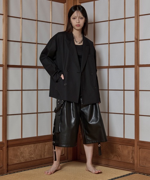 狐独(コドク)の「ハトメコードレザーカーゴパンツ(カーゴパンツ・メンズ・ブラック・LARGE/MEDIUM/SMALL)」の16枚目の写真