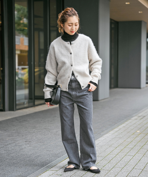 Spick & Span（スピックアンドスパン）の「《追加》シアーハイネックプルオーバー（Tシャツ/カットソー・レディース・ブラック/ホワイト/イエロー系その他/ブルー・FREE）」の7枚目の写真